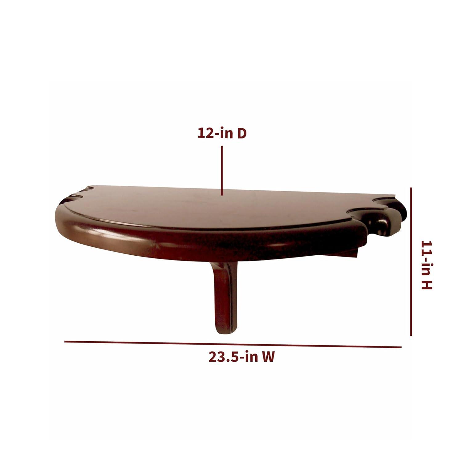 Hathaway Games Premium Half Moon Pool Cue Wall Shelf