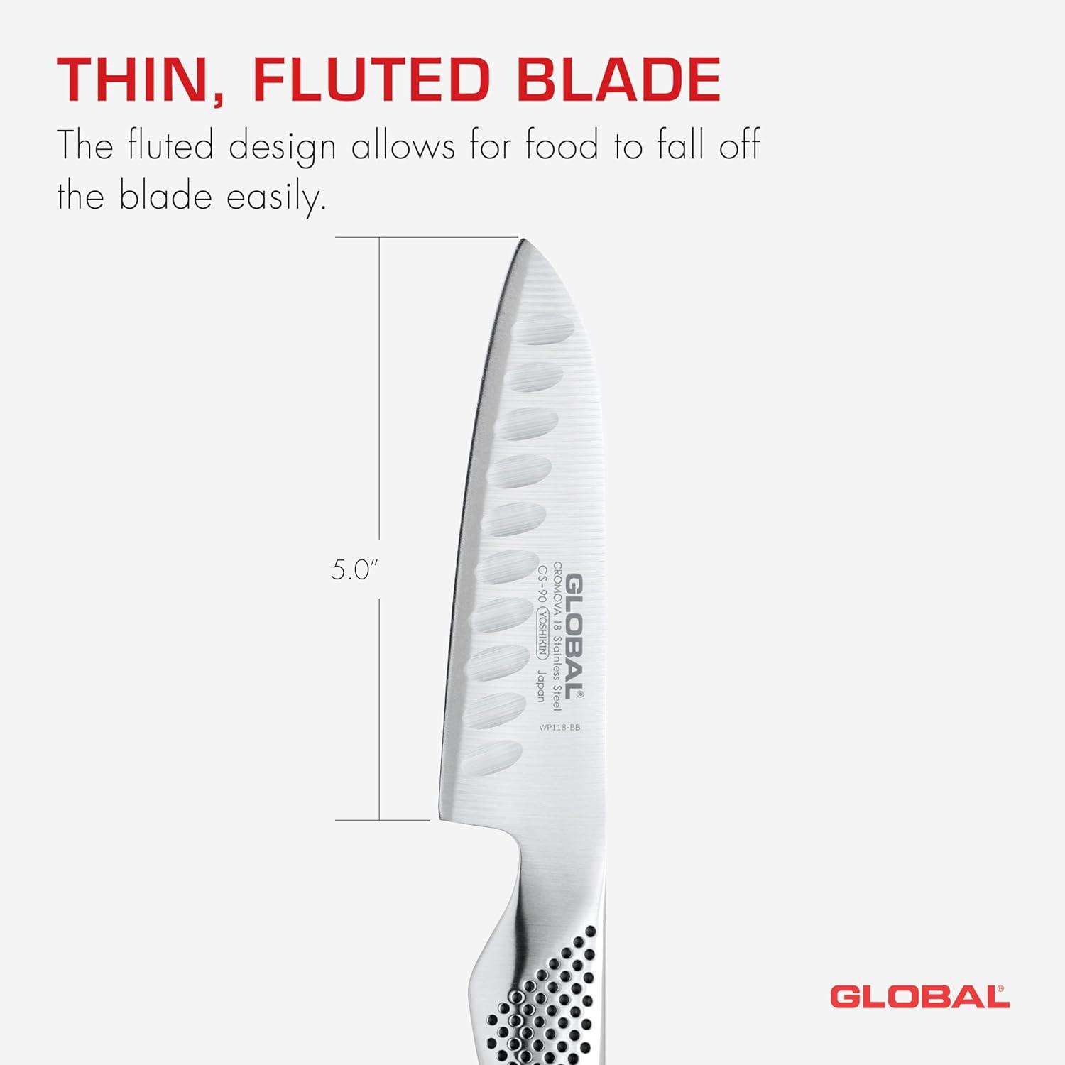 Global ® Classic 5" Hollow-Ground Santoku Knife