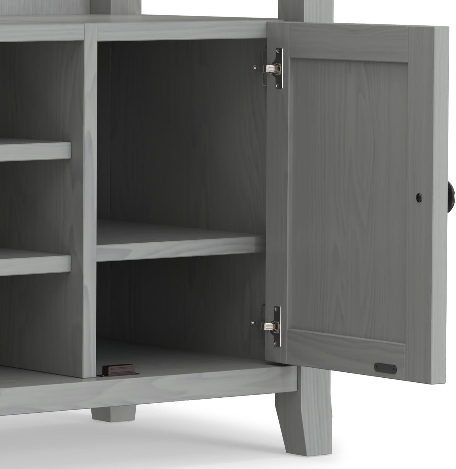 Simpli Home Amherst SOLID WOOD TV Media Stand  For TVs up to 60 inches