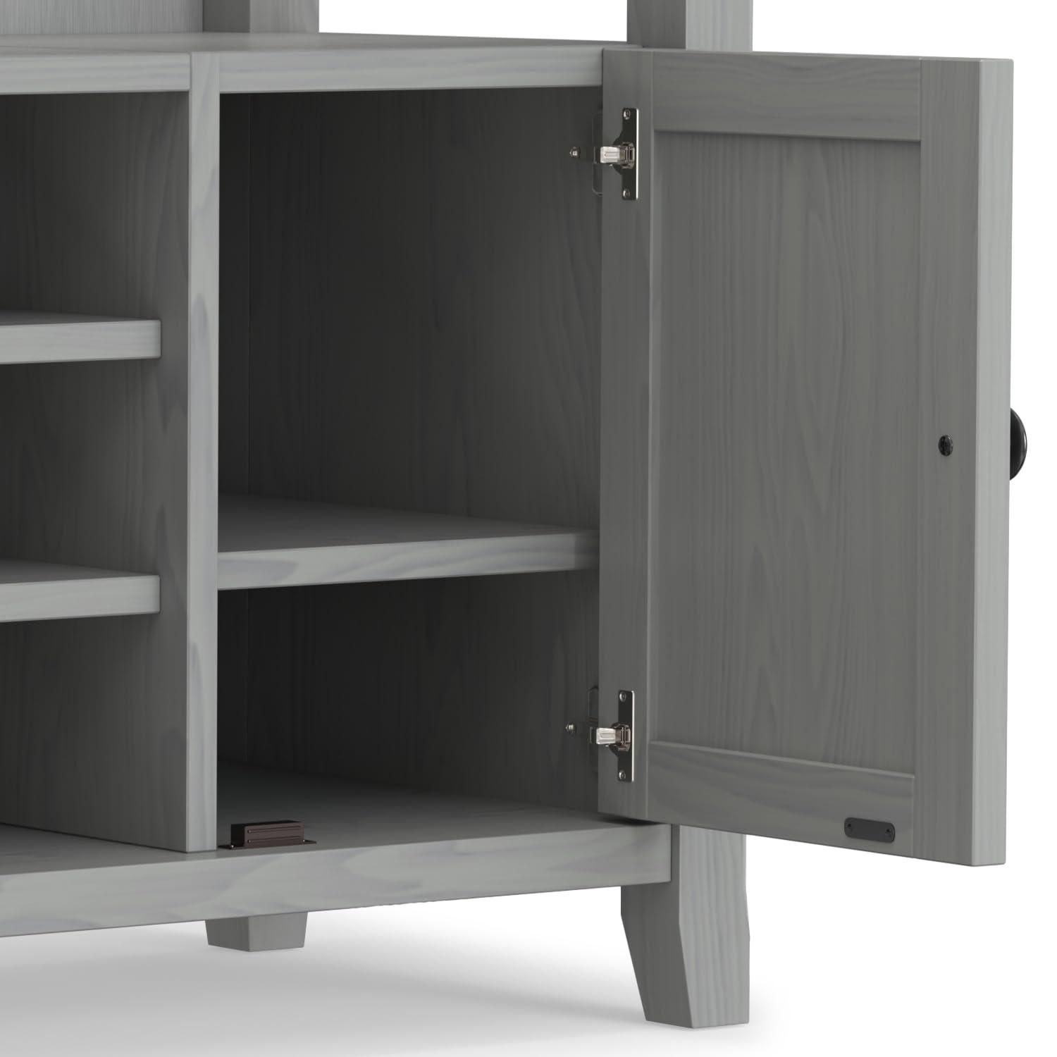 Simpli Home Amherst SOLID WOOD TV Media Stand  For TVs up to 60 inches