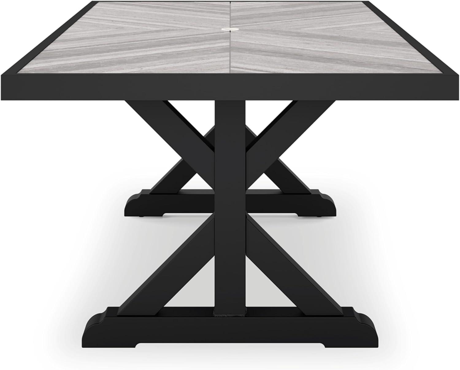 Ashley Furniture Beachcroft Black & Gray Outdoor Dining Table