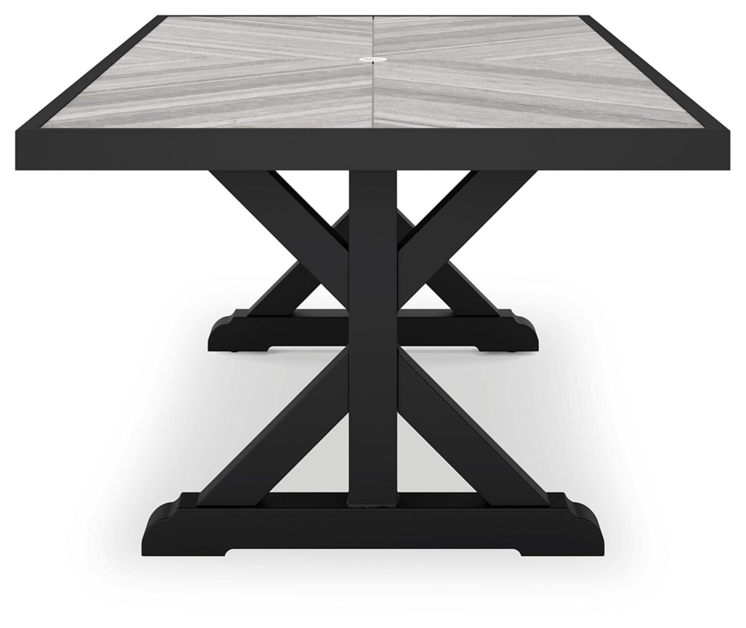 Signature Design by Ashley Beachcroft Black & Gray Outdoor Dining Table