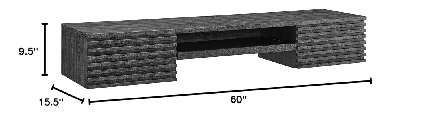 Modway Modway Render Wall Mount Wood Office Desk