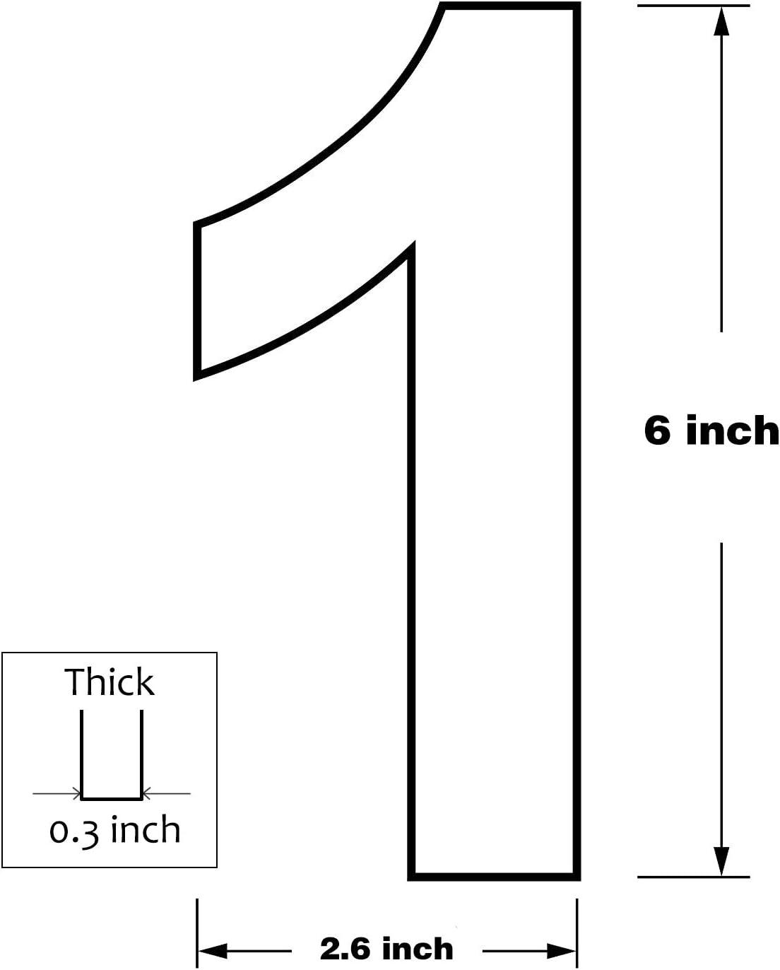 ModernStainlessHardware 6'' H Stainless Steel House Number