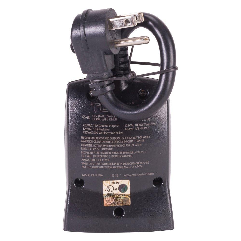 NSI Industries 654E Digital Timer With 2 Grounded Outlets-Outdoor