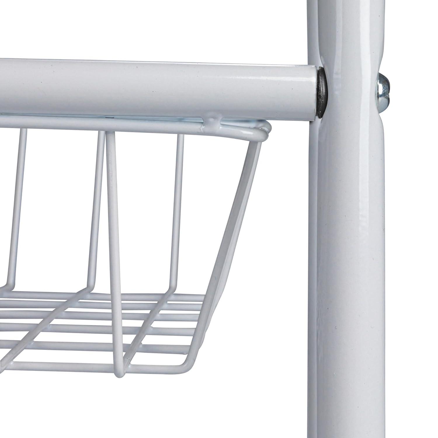 Household Essentials Metal Free Standing Laundry Cart with Wheels