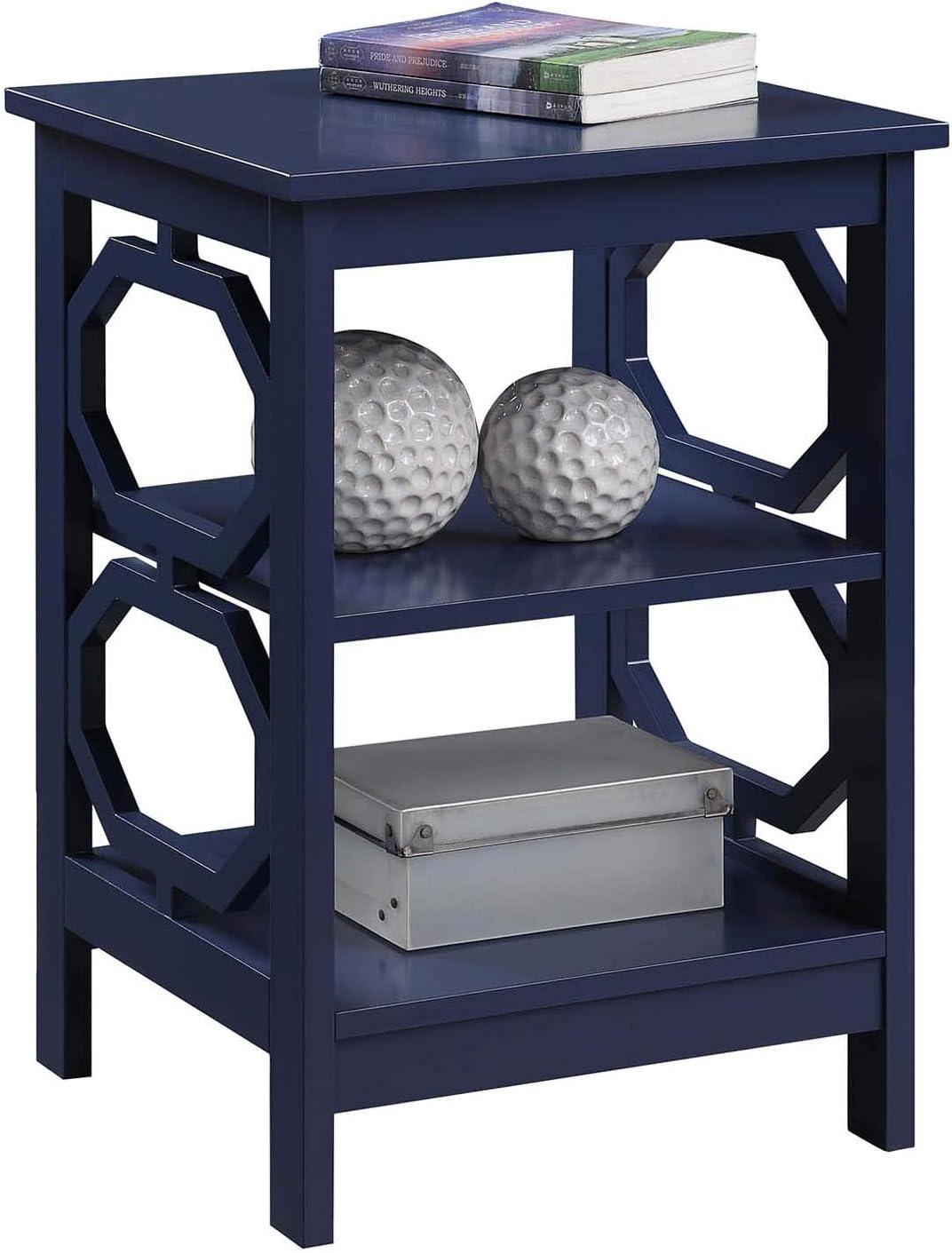 Omega End Table, Cobalt Blue