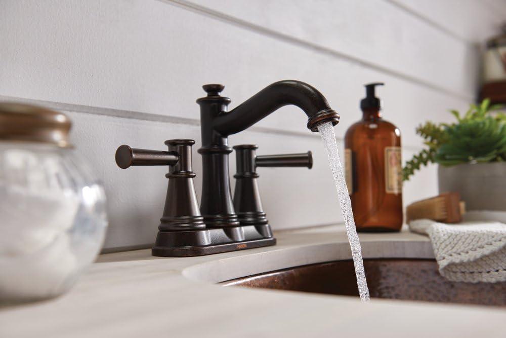 Moen 6401ORB Belfield Two-Handle Centerset Bathroom Faucet in Oil Rubbed Bronze