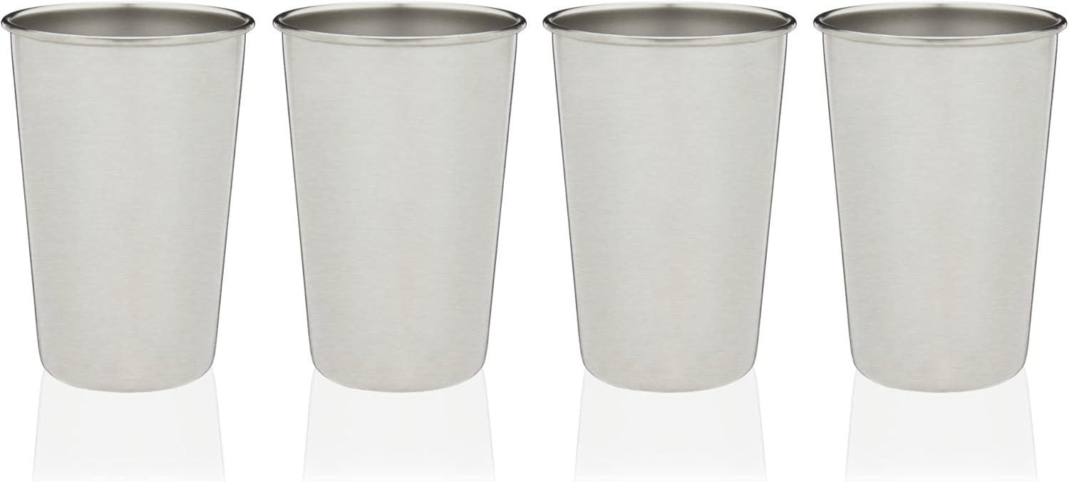True Stainless Steel Pint Glasses