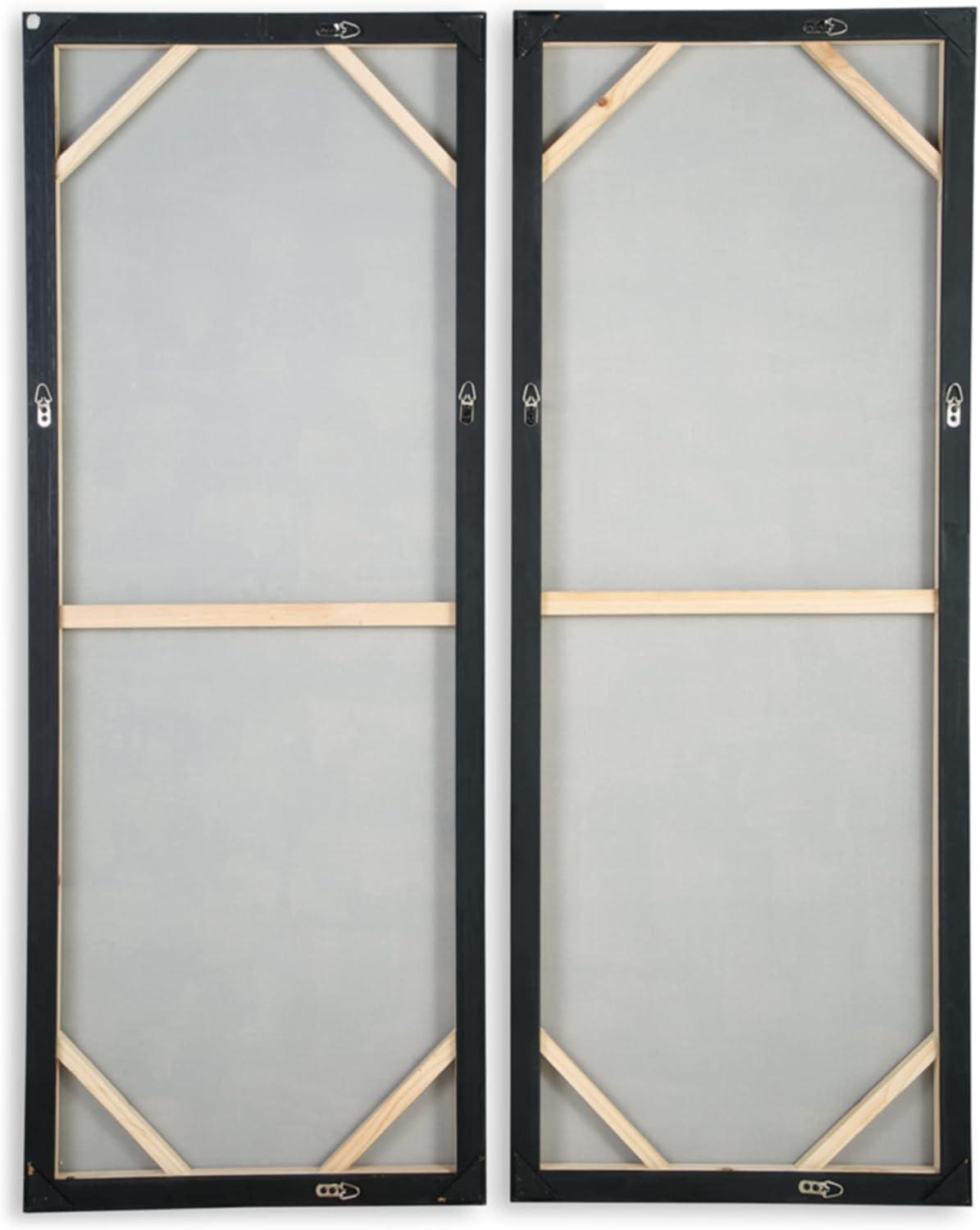 Sahriana Black and Brown Abstract Wall Art Set