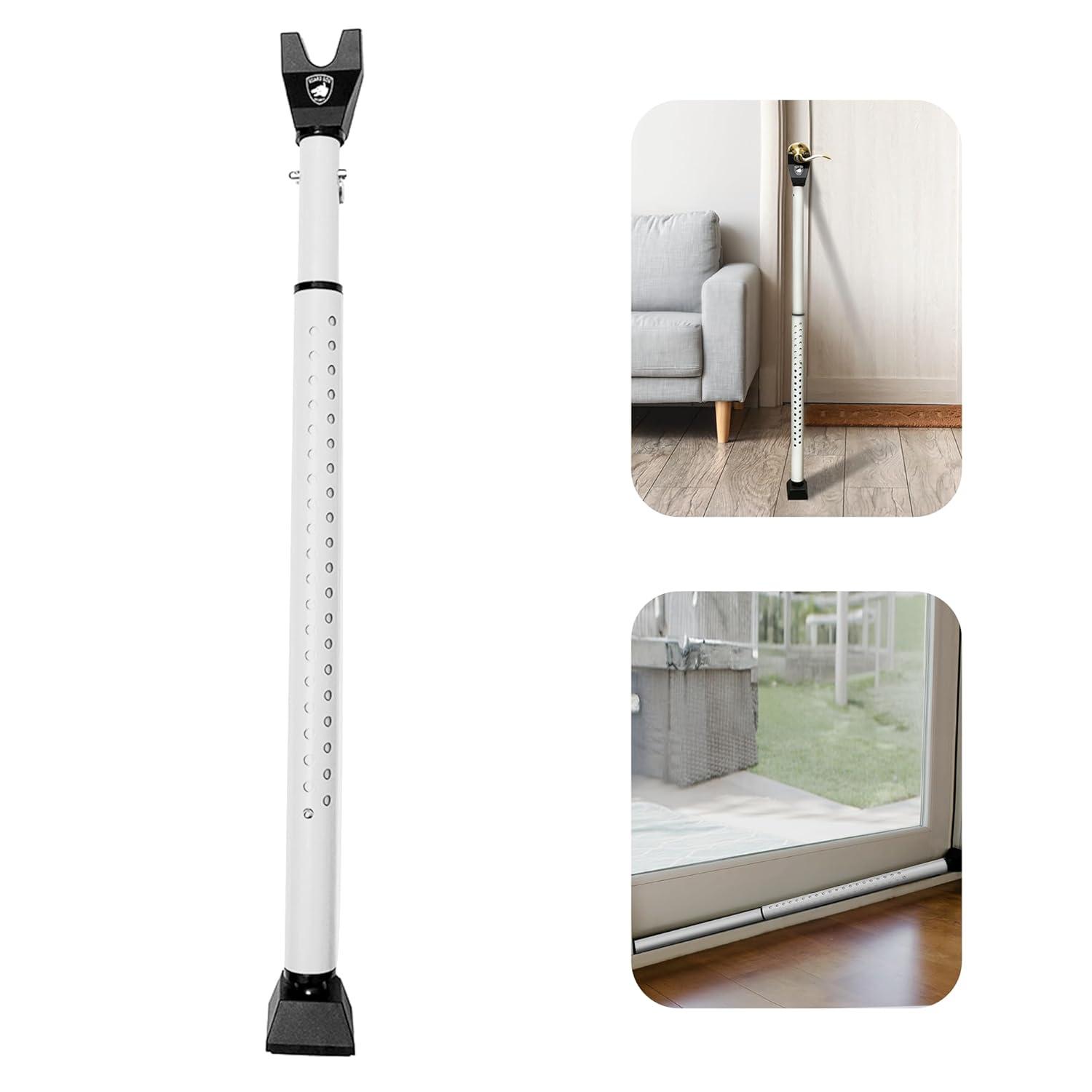 Guard Dog Security Portapuertas - Barra de Tapón de Puerta Extensible