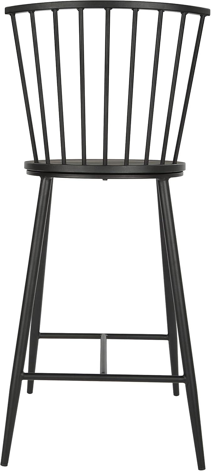 Bryce Counter Stool 26" with Black Metal Frame