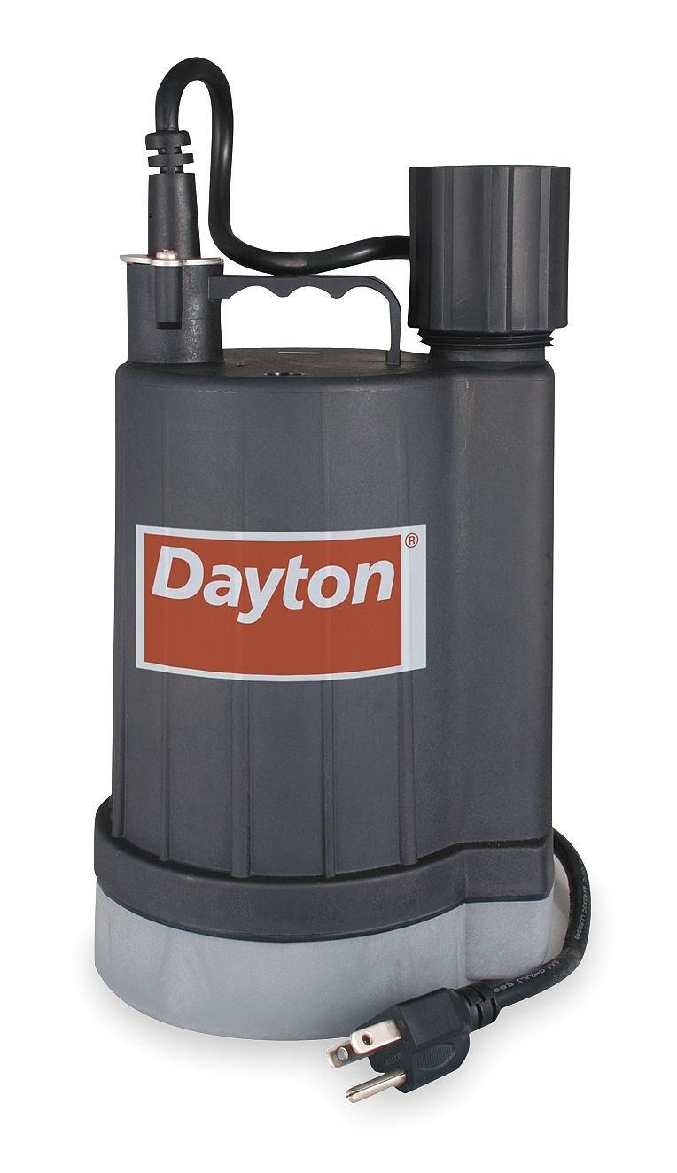 Dayton Plug-In Utility Pump, 1/4 HP, 120VAC 2VAN7