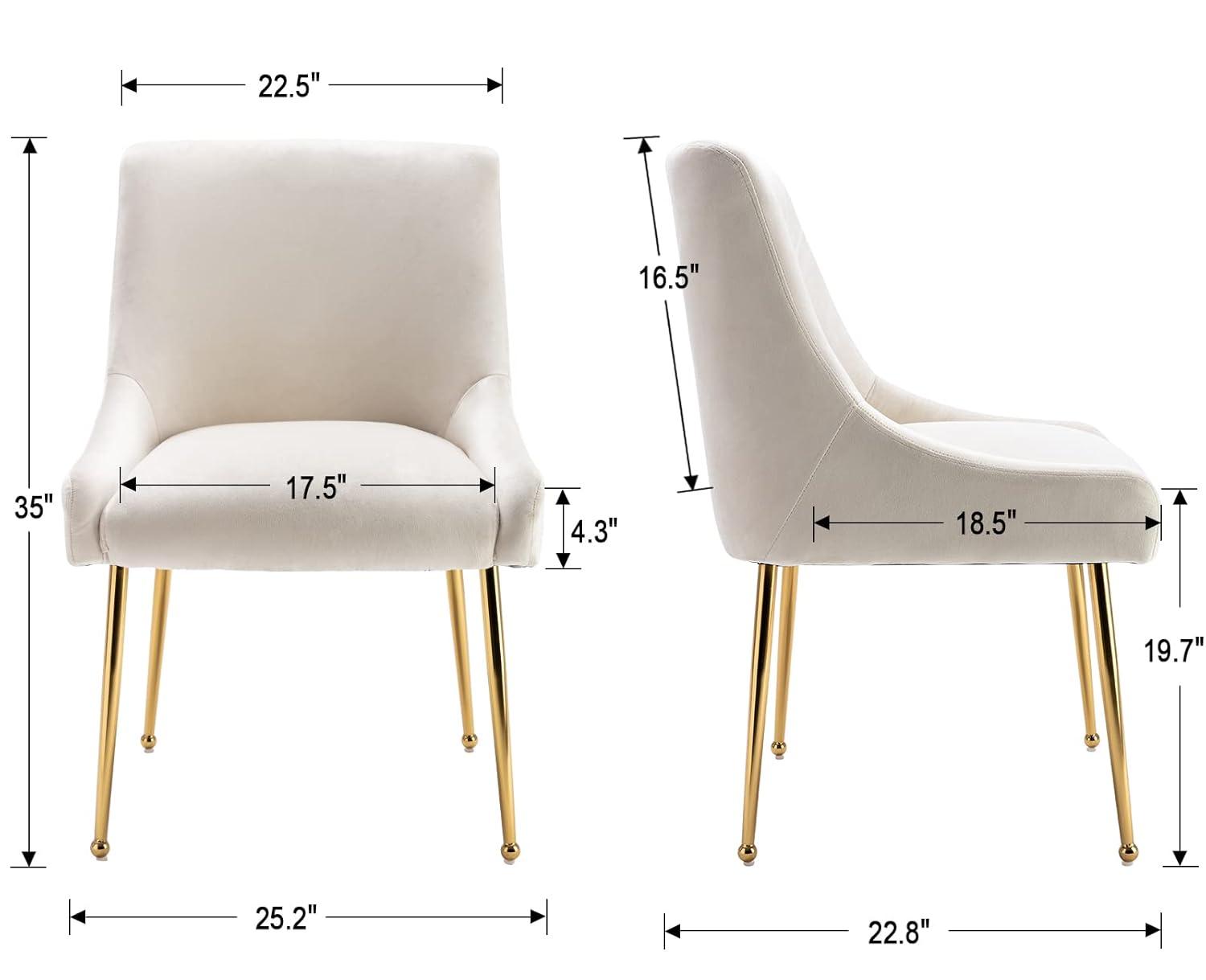 Rickyah 19.5'' H Velvet Upholstered Side Chair