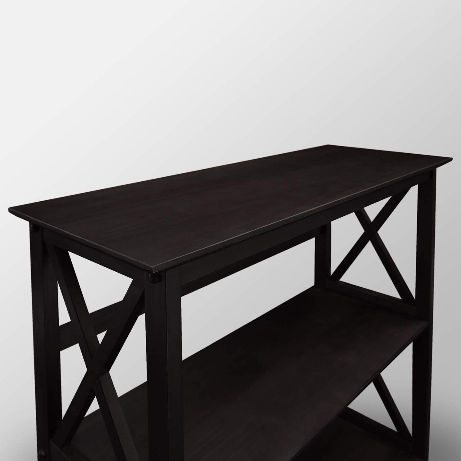 Montego 3-Shelf Bookcase-Black