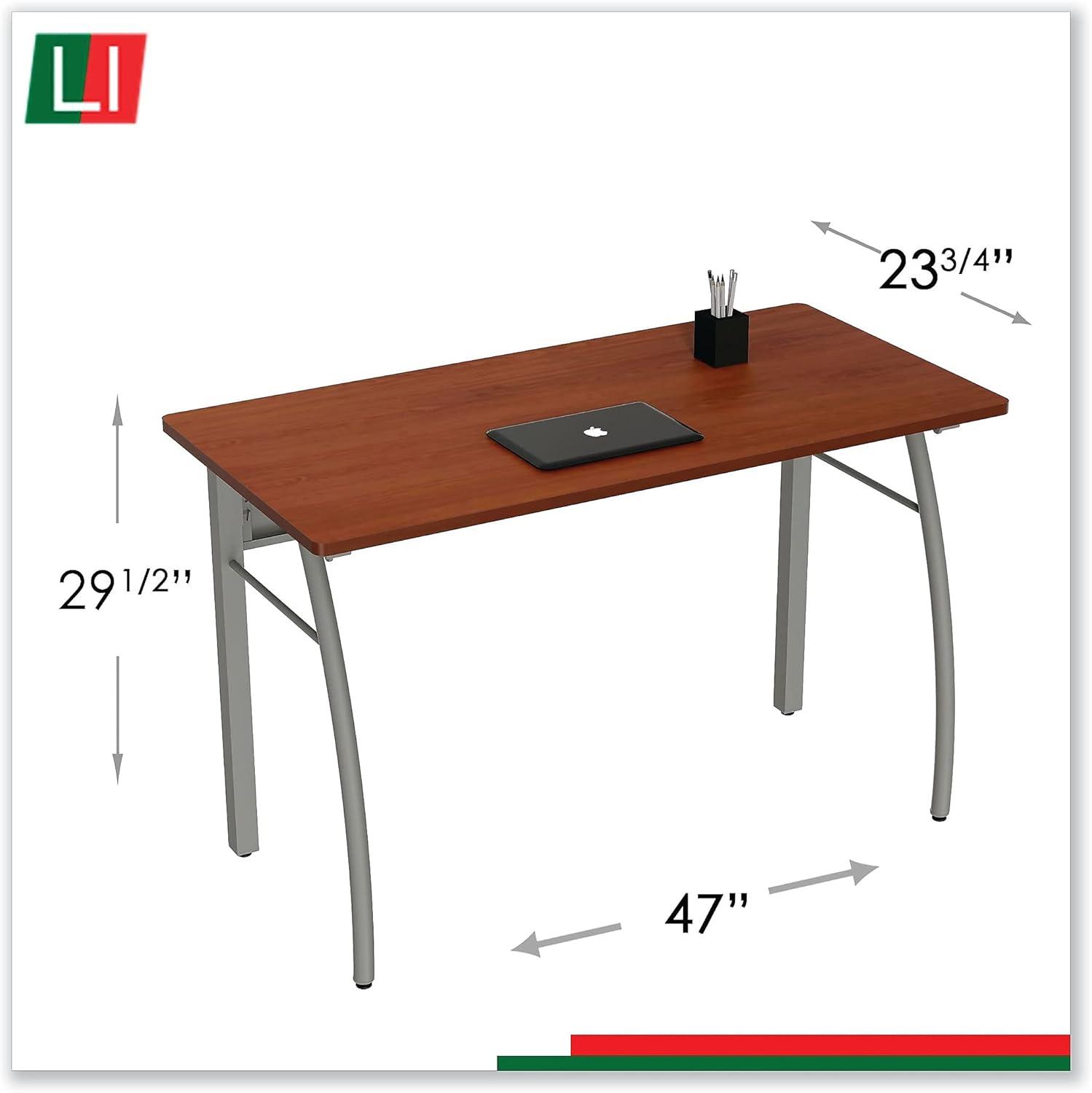 Trento Line Rectangular Desk 47.25" x 23.63" x 29.5", Cherry