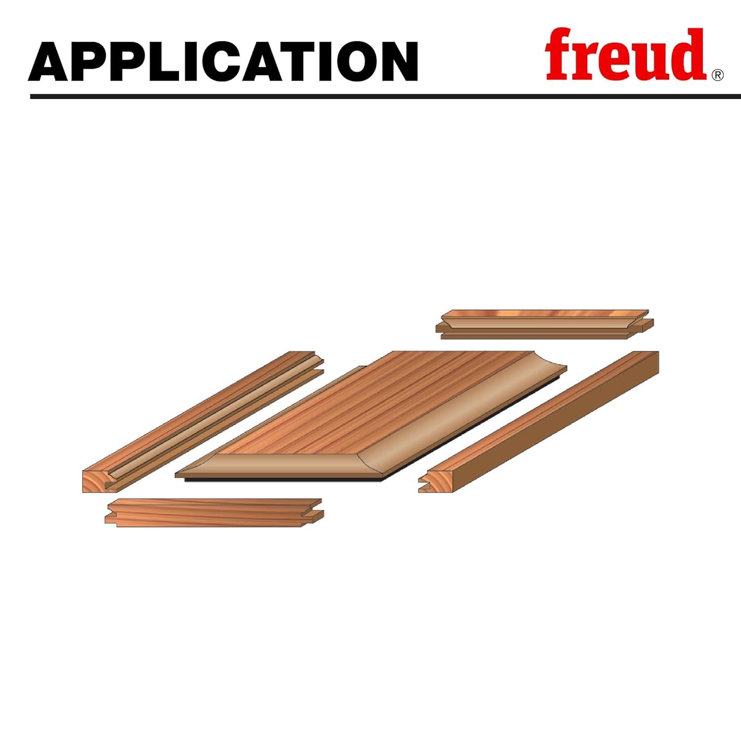 Freud 3-Piece Adjustable Cabinet Door Router Bit Set