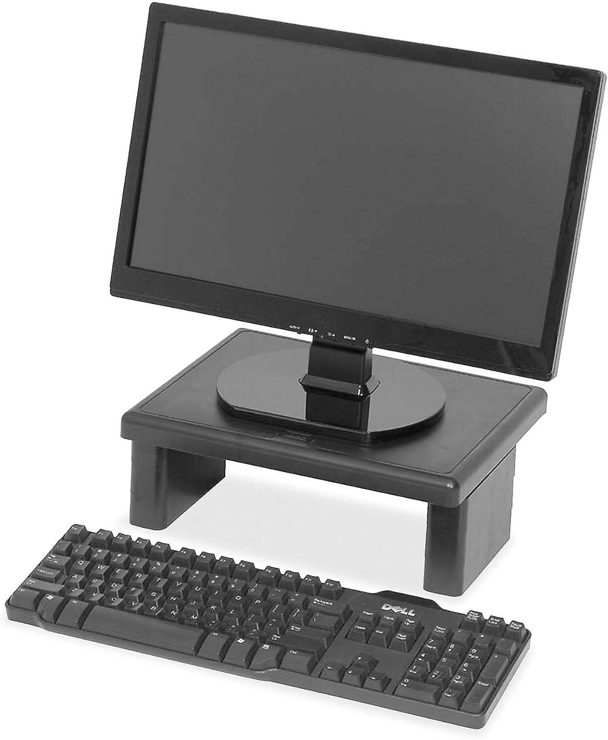 DART LCD/TFT Monitor Riser 13"x10-1/2"x1"to4-3/4" 66lb Cap BK 02161