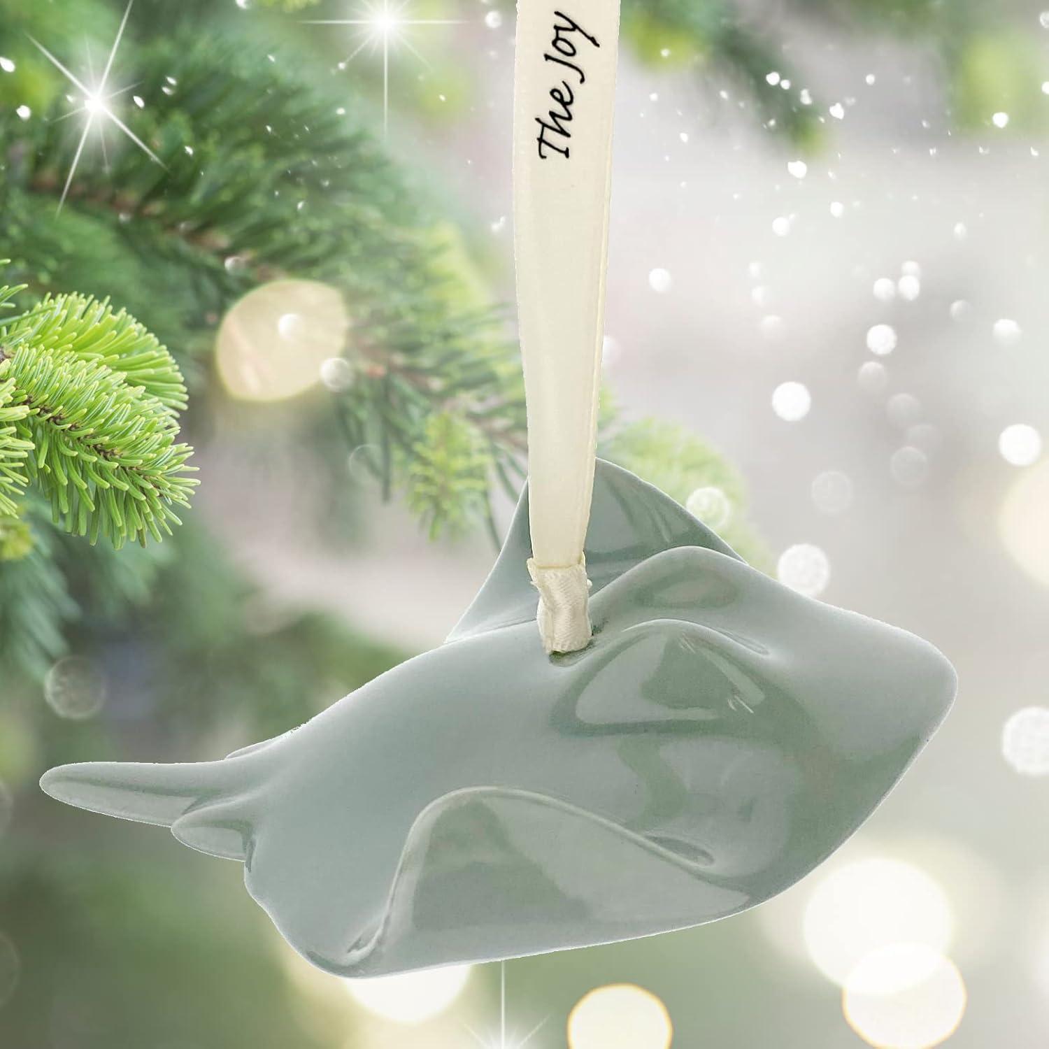 Stingray Ornament – Porcelain Art Hanging Figurine