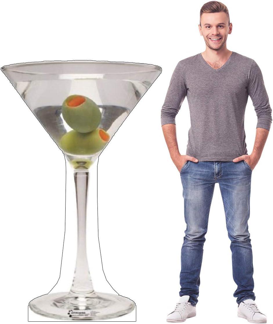 Advanced Graphics Martini Glass Lifesize Wall Decor Cardboard Standup Cutout Standee Poster 60"X37"