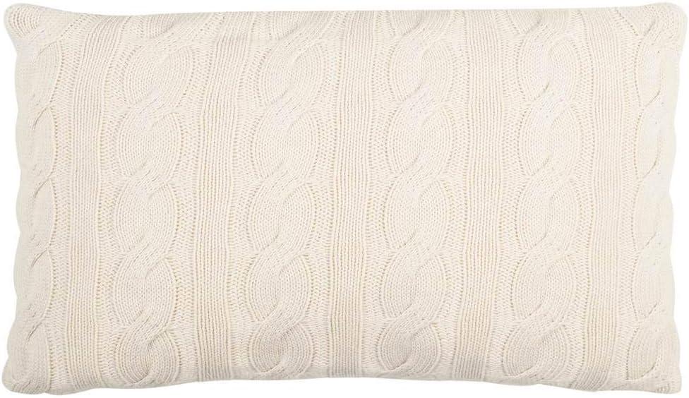 Embroidered Cotton Blend Throw Pillow