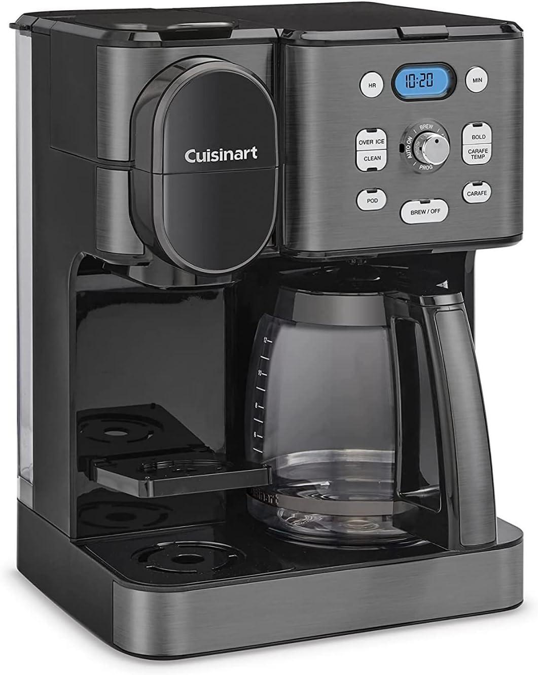 Cuisinart ® Coffee Center ® Black Stainless Steel 12-Cup Coffee Maker and Single Brewer