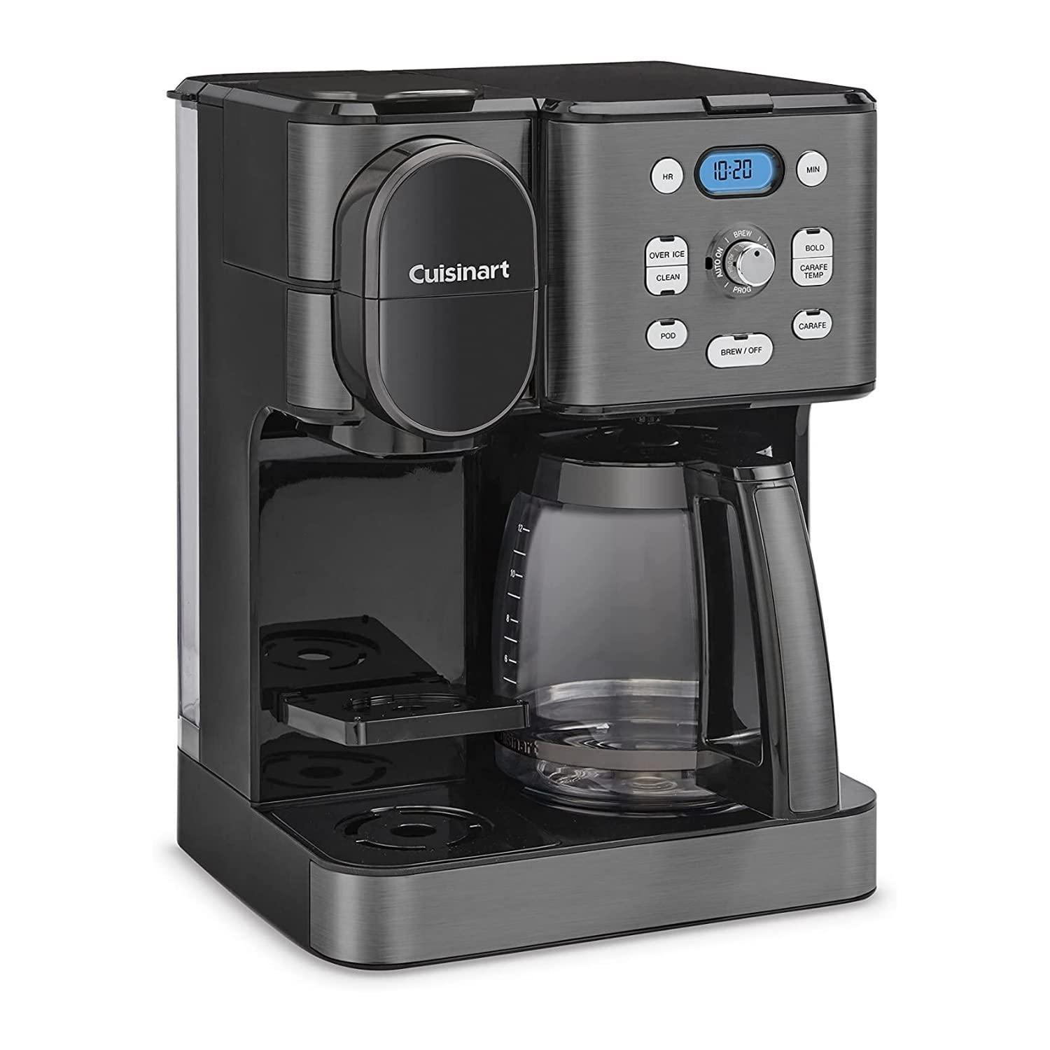 Cuisinart ® Coffee Center ® Black Stainless Steel 12-Cup Coffee Maker and Single Brewer