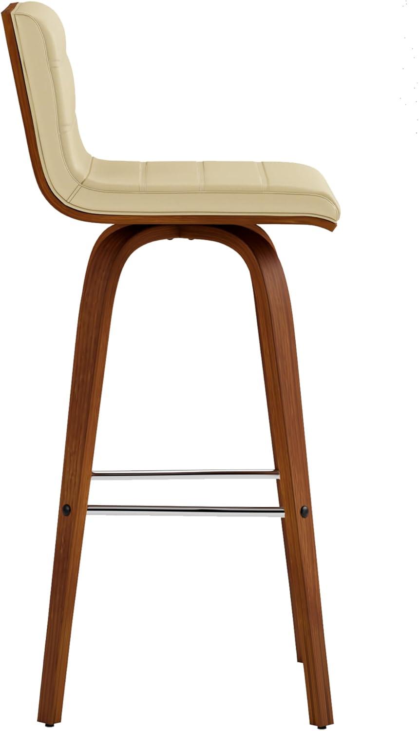 Hiram Solid Wood Swivel Bar & Counter Stool