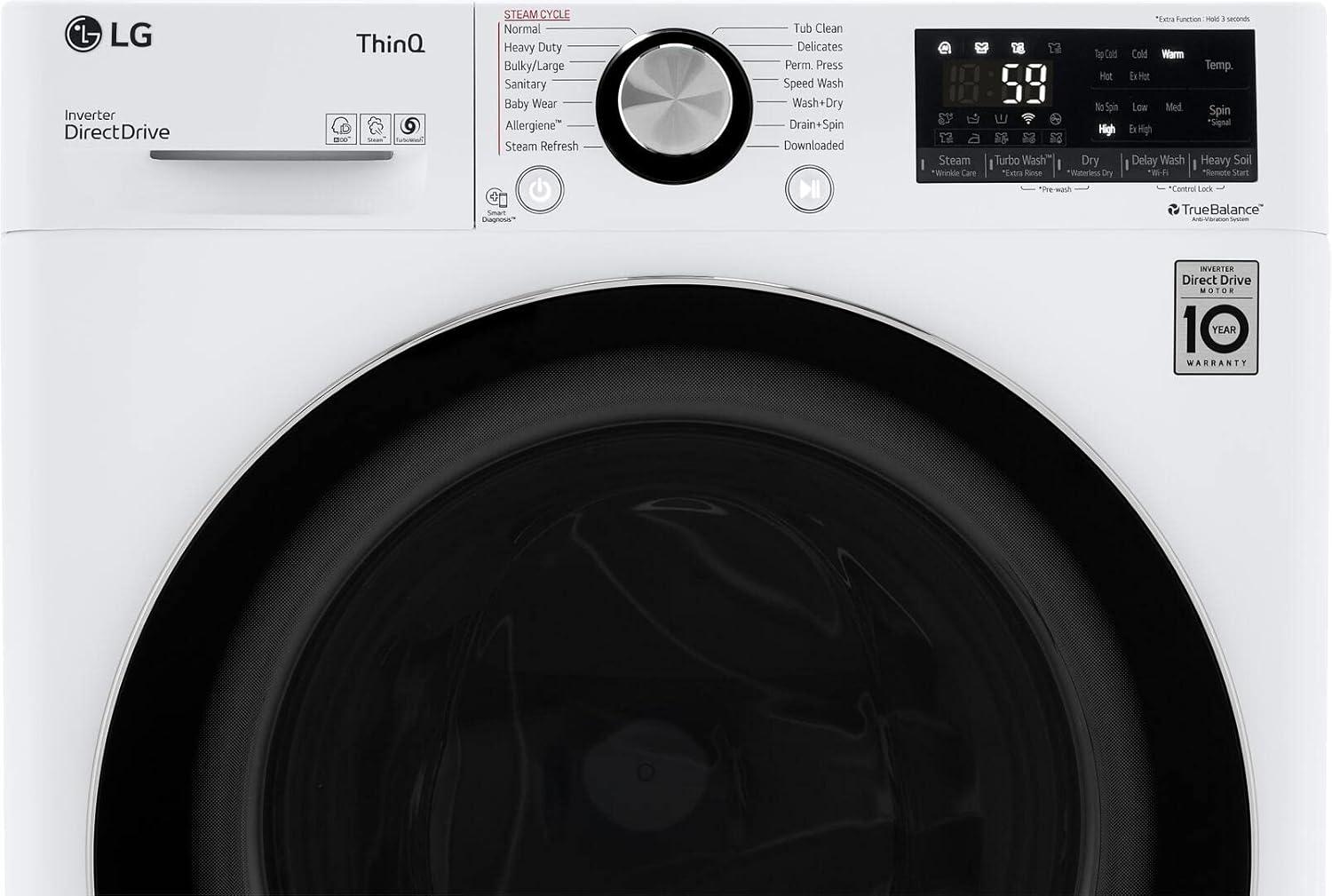 LG WM3555HWA combination washer electric dryer
