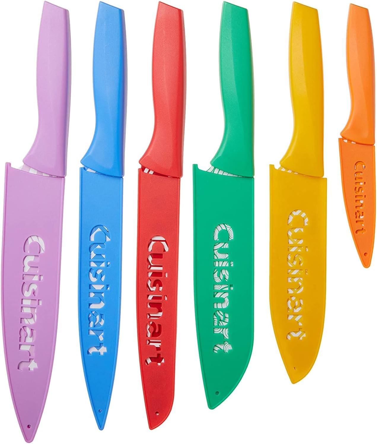 Cuisinart 12 Piece Printed Color Knife Set with Blade Guards