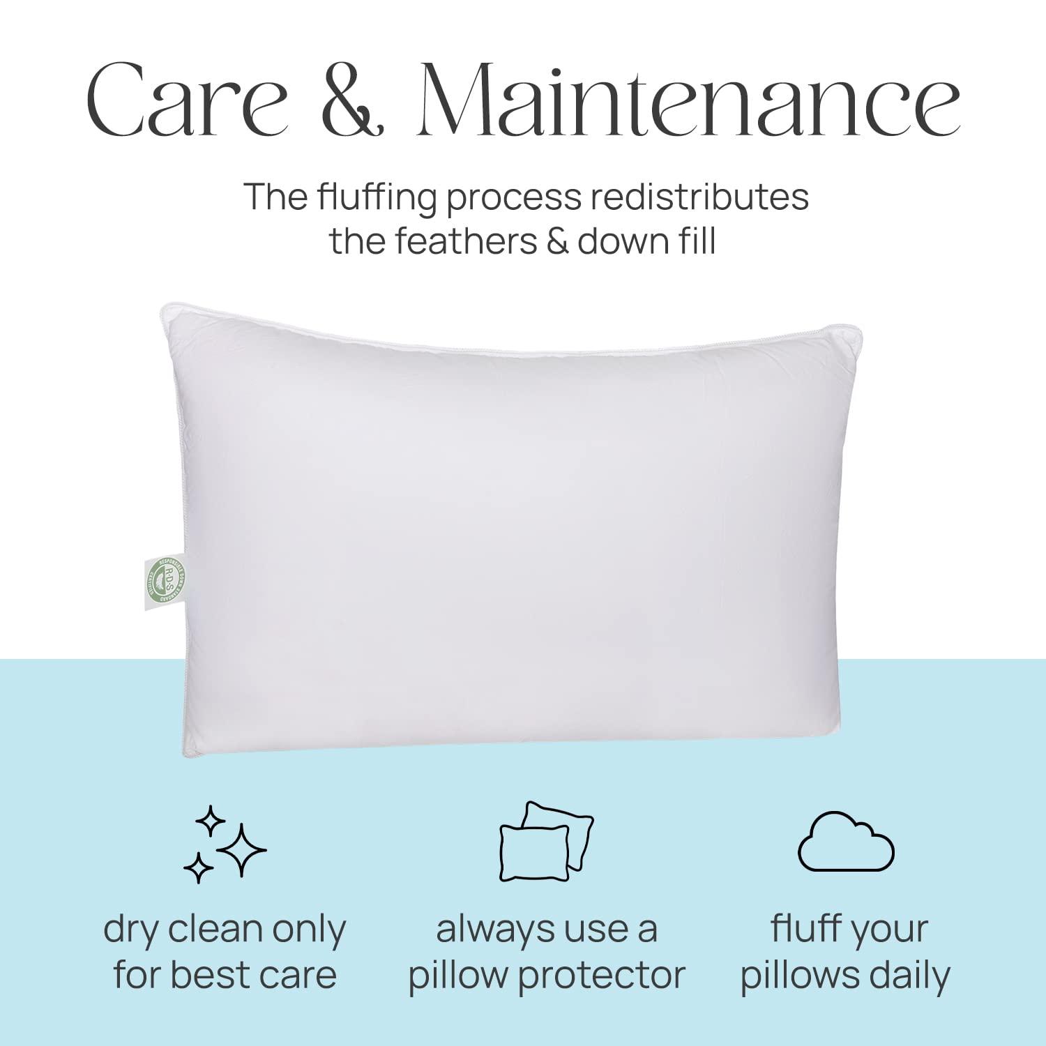 East Coast Bedding Down Medium Pillow (Set of 2)