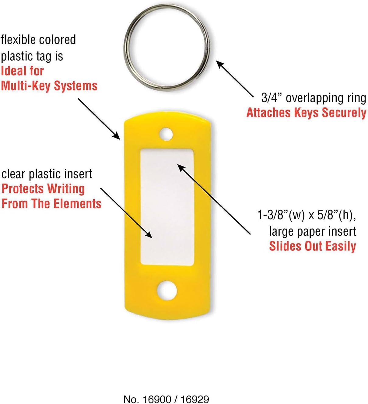 Lucky Line  16929  Assorted Color Key Tags (12-Pack)