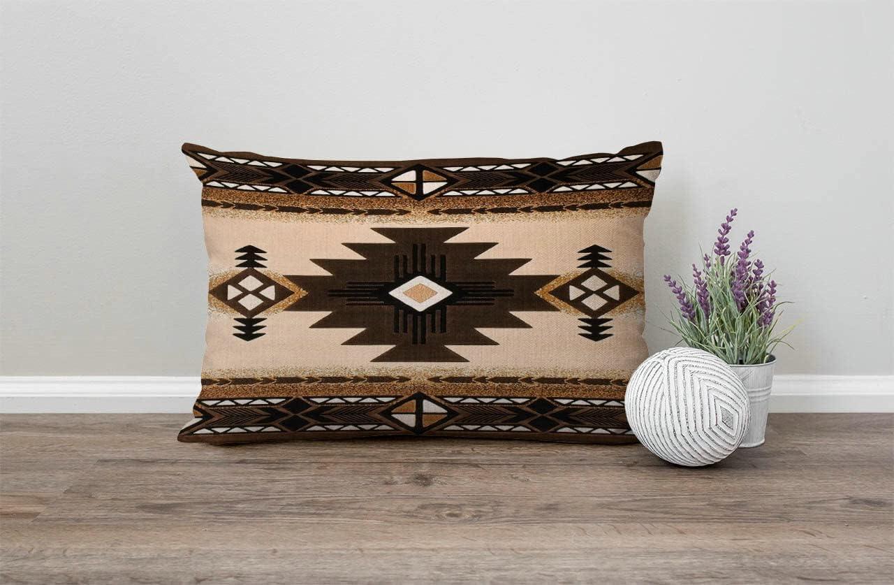 Southwest Aztec Cotton Lumbar Throw Pillow Cover