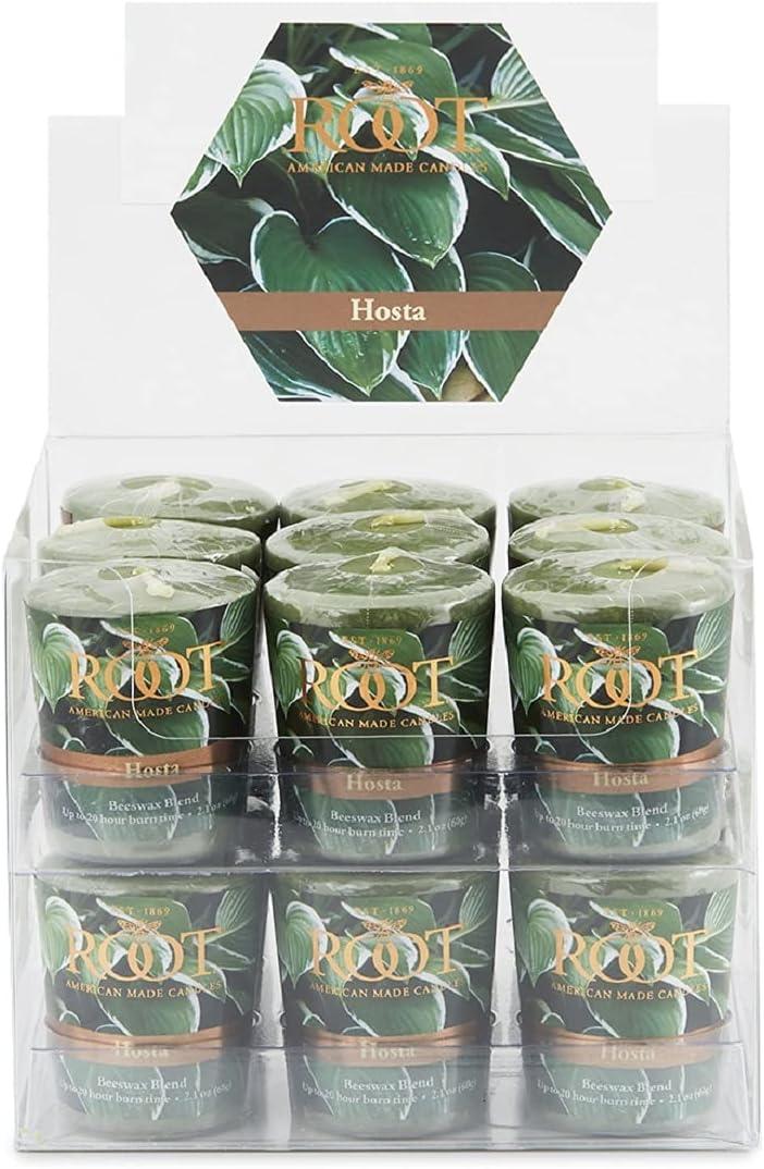 Hosta Green Scented Beeswax Votive Candle Set