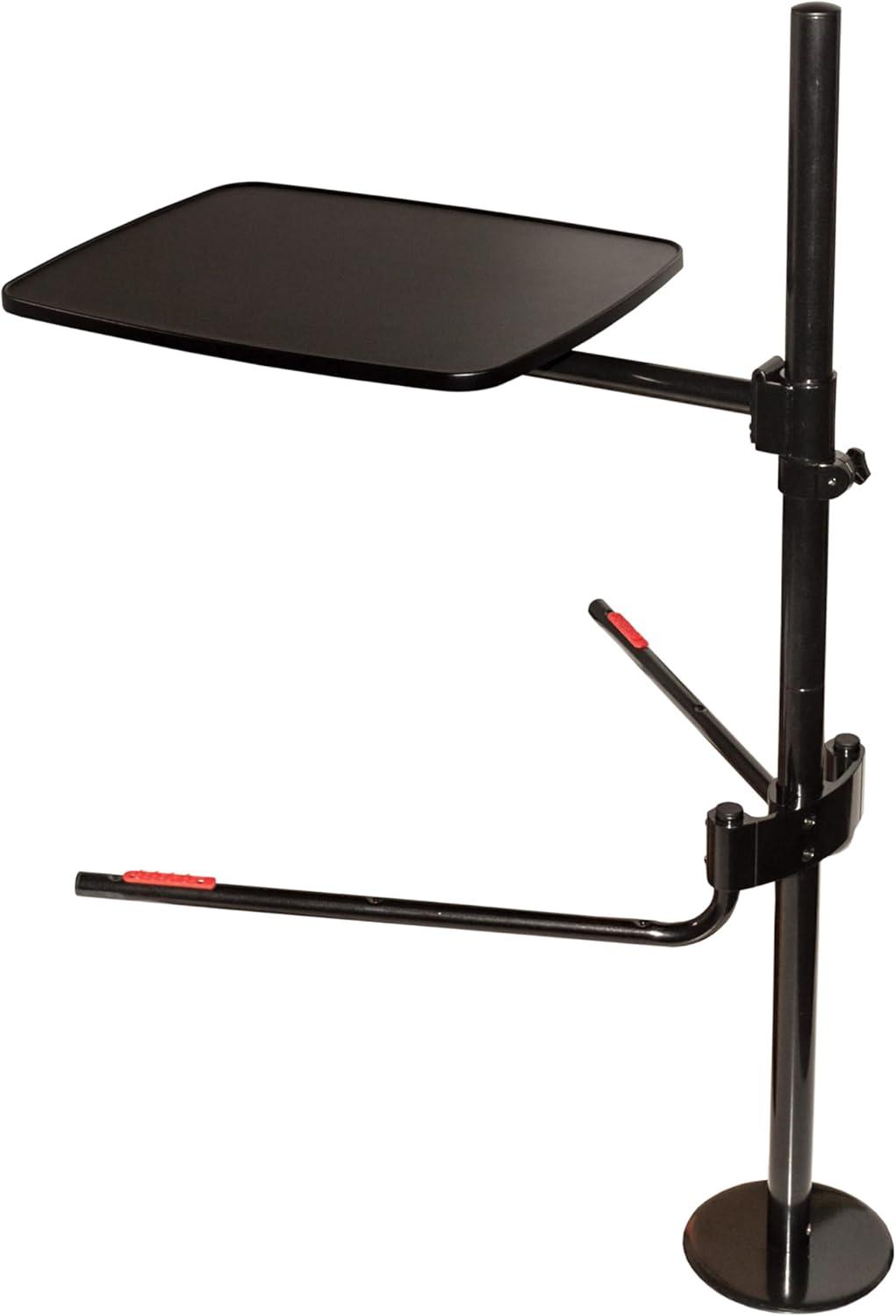 Able Life Universal Overbed Table, Adjustable Bedside Swivel Tray & Laptop Desk, Black