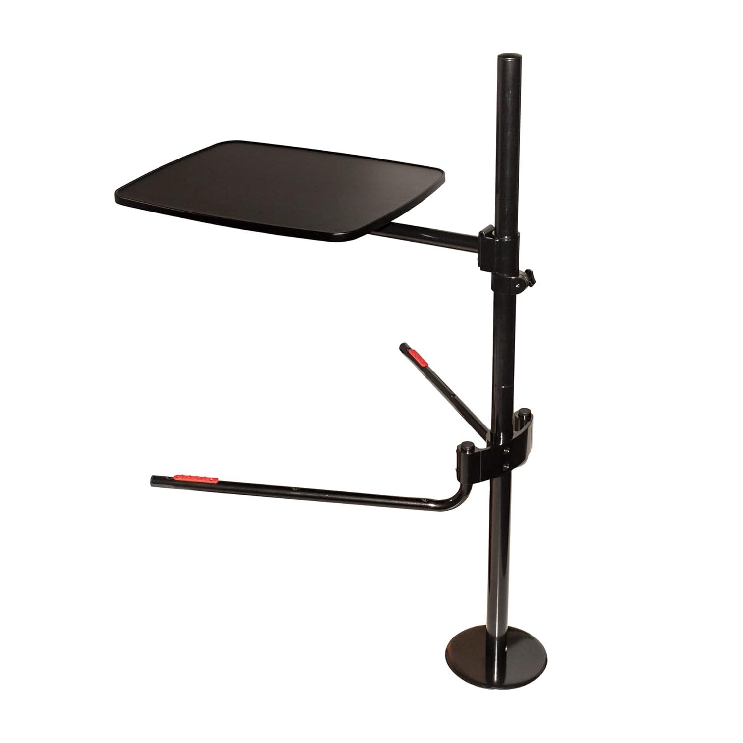 Able Life Universal Overbed Table, Adjustable Bedside Swivel Tray & Laptop Desk, Black