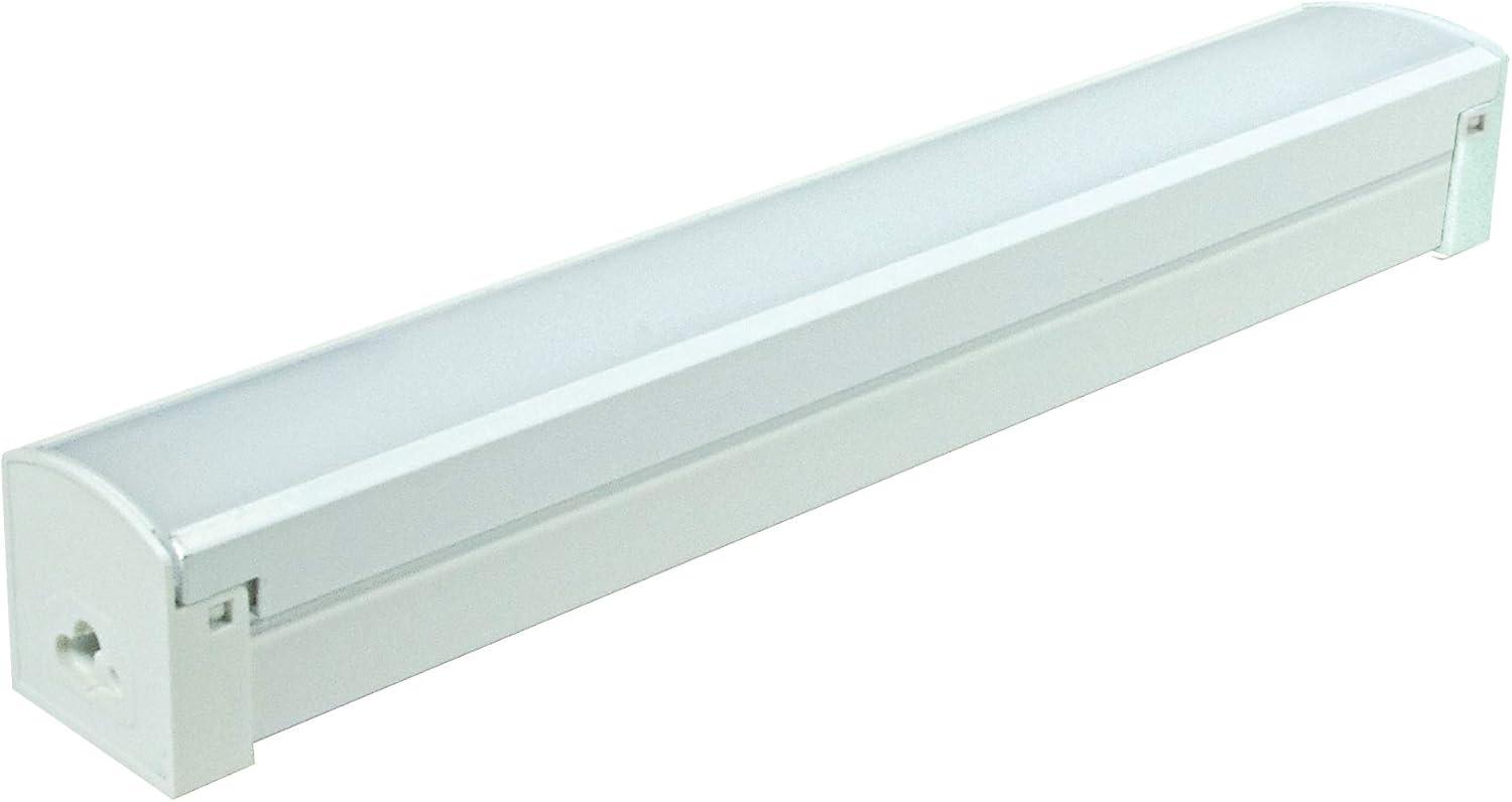 White 12-Inch LED Connectable Strip Light with Acrylic Diffuser