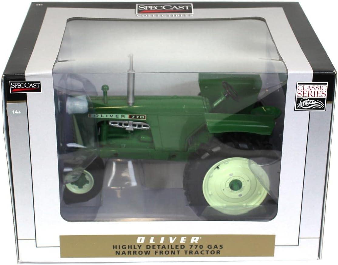Oliver 770 Gas Narrow Front Tractor Green "Classic Series" 1/16 Diecast Model by SpecCast