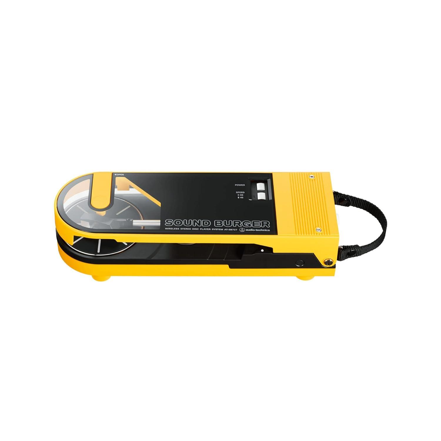 AUDIO-TECHNICA  COMPACT PORTABLE TURNTABLE, YELLOW ( AT-SB727-YL)