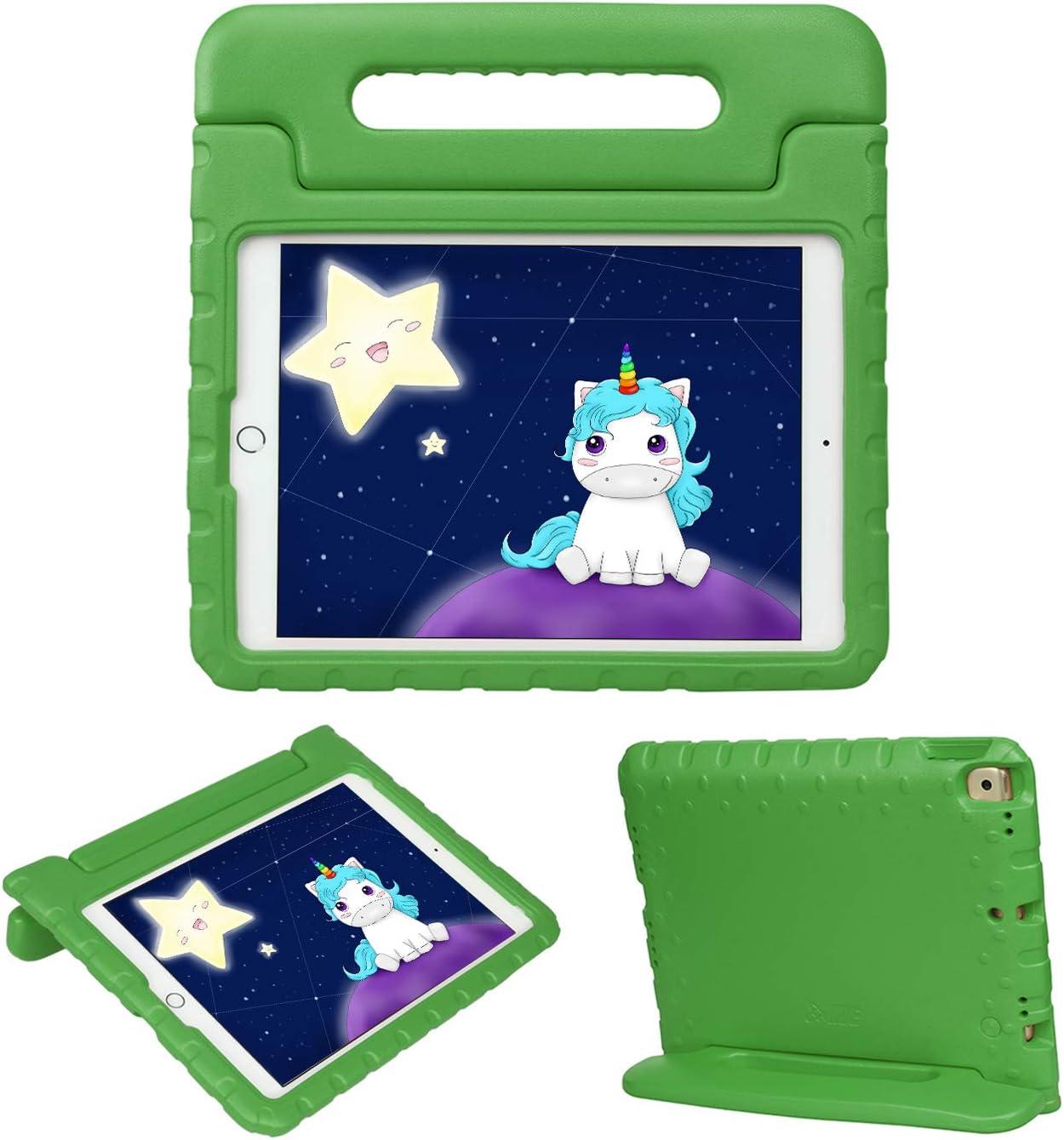 Green Shockproof EVA Foam iPad Case with Handle and Kickstand