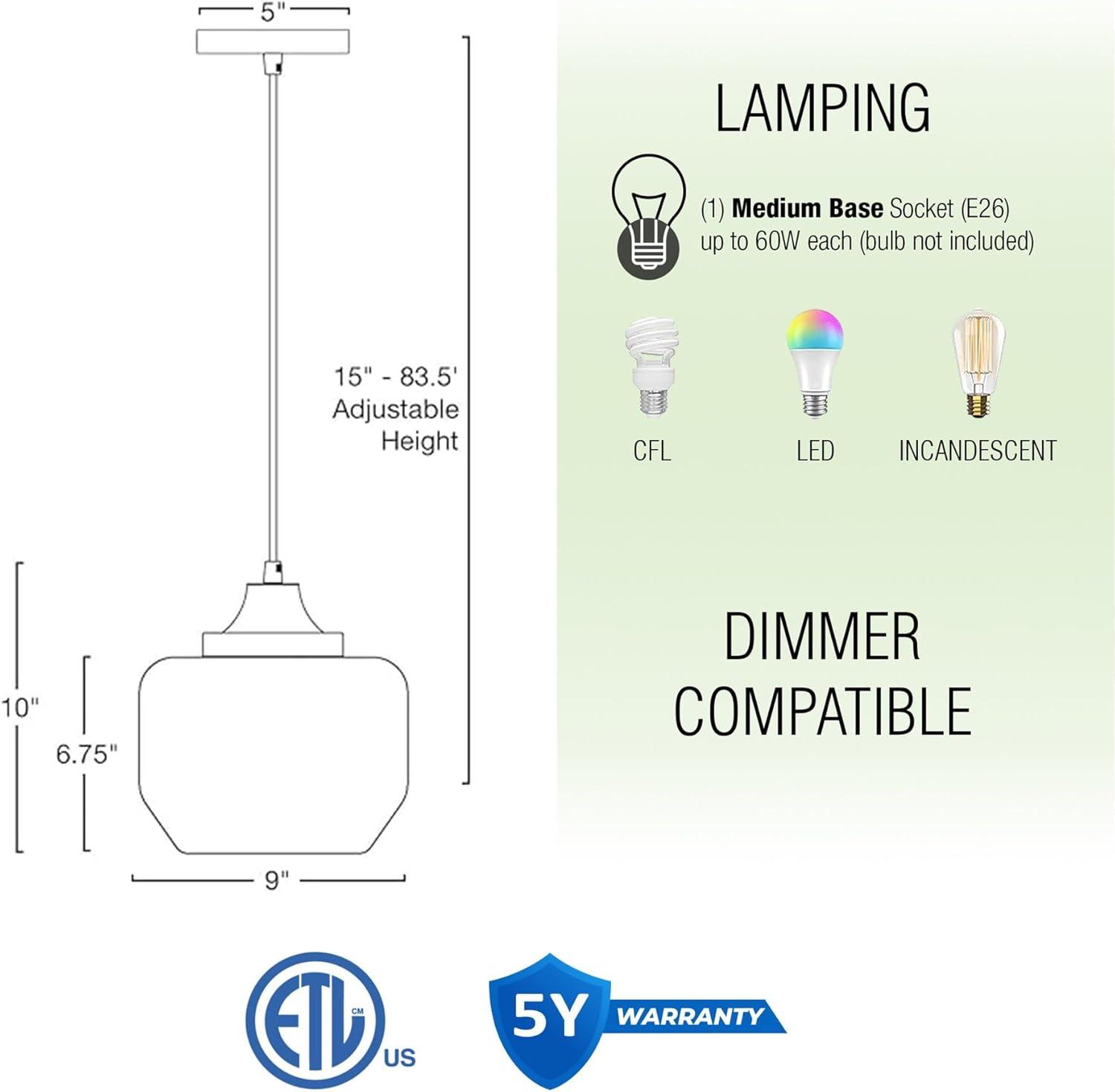 Adriunna 1 - Light Kitchen Island Pendant