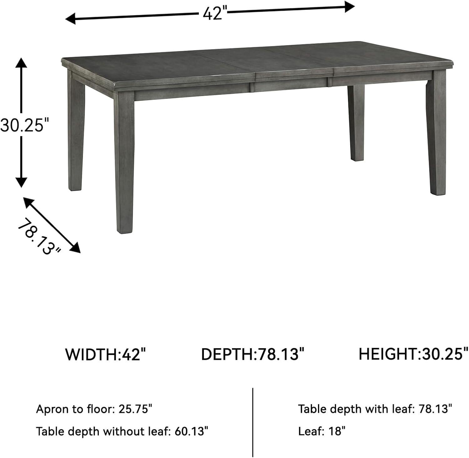 Signature Design by Ashley Hallanden Gray Dining Extension Table