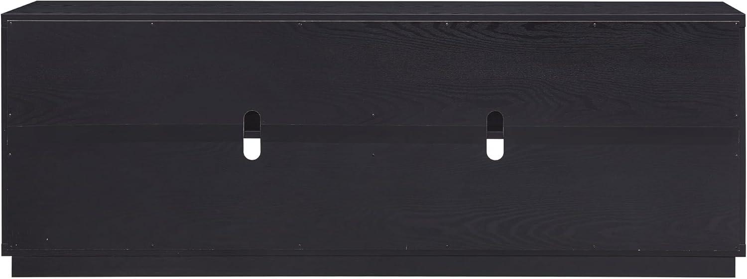 Evelyn&Zoe Bowman TV Stand for TV's up to 75", Black Grain