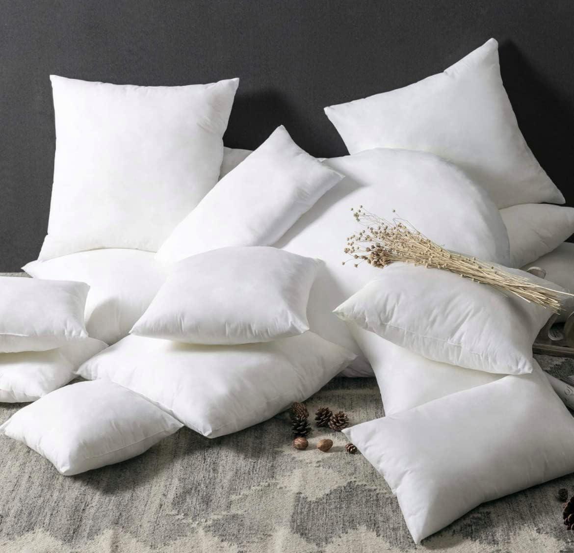 Utopia Bedding 18x18 White Throw Pillow Inserts (Set of 2) – Decorative Pillows for Bed & Couch