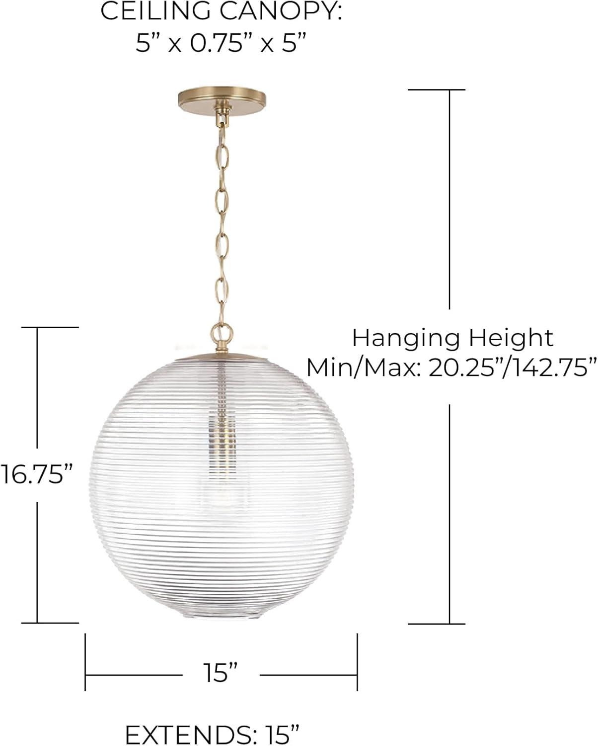 Capital Lighting Dolan 1 - Light Pendant in  Matte Brass