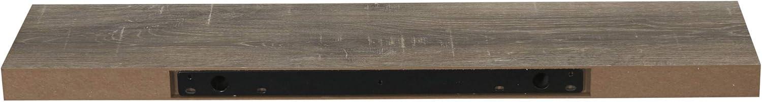 Ashwood Woodgrain 32" Minimalist Floating Wall Shelf