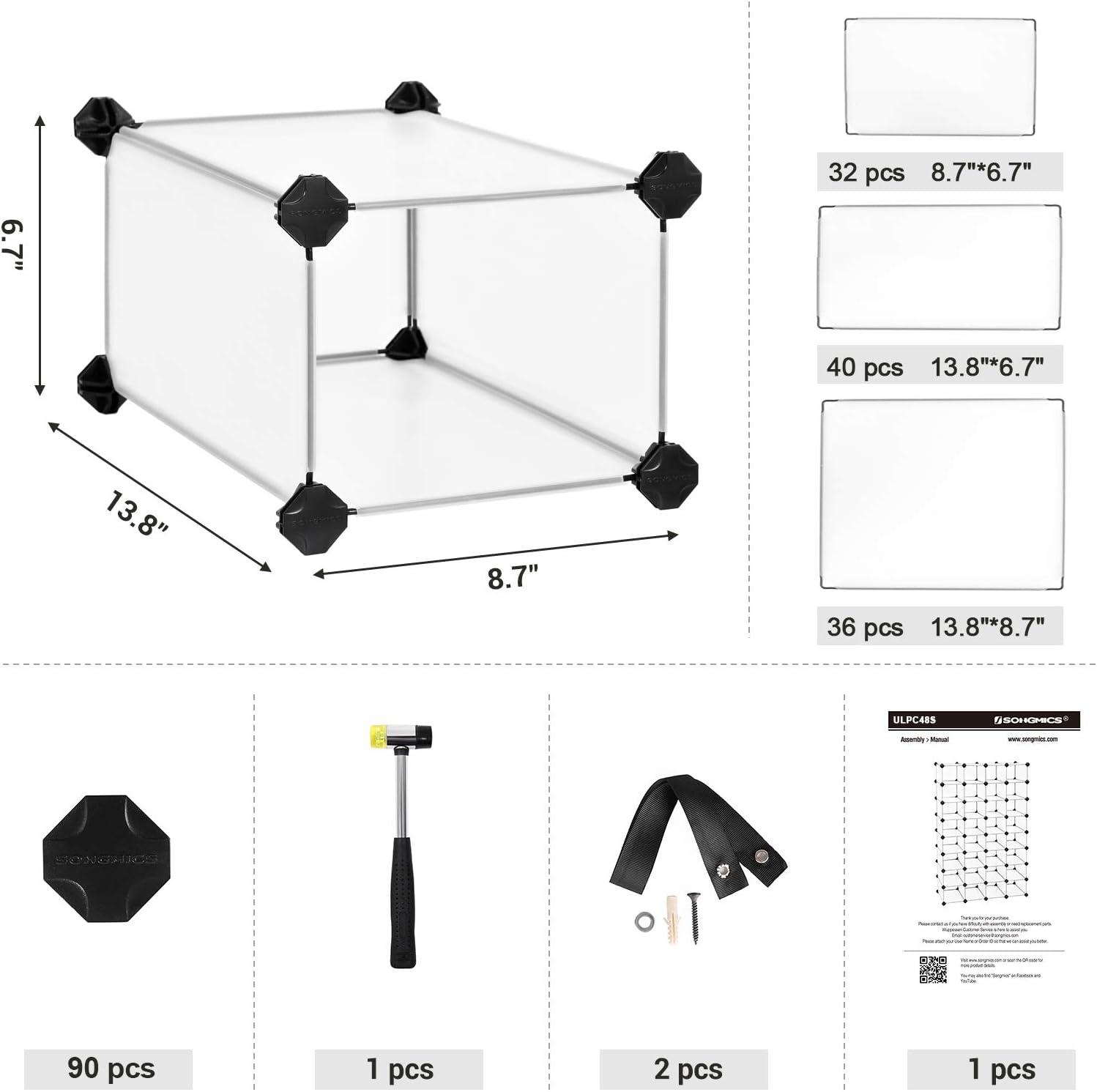 Transparent Modular Plastic and Metal Shoe Organizer