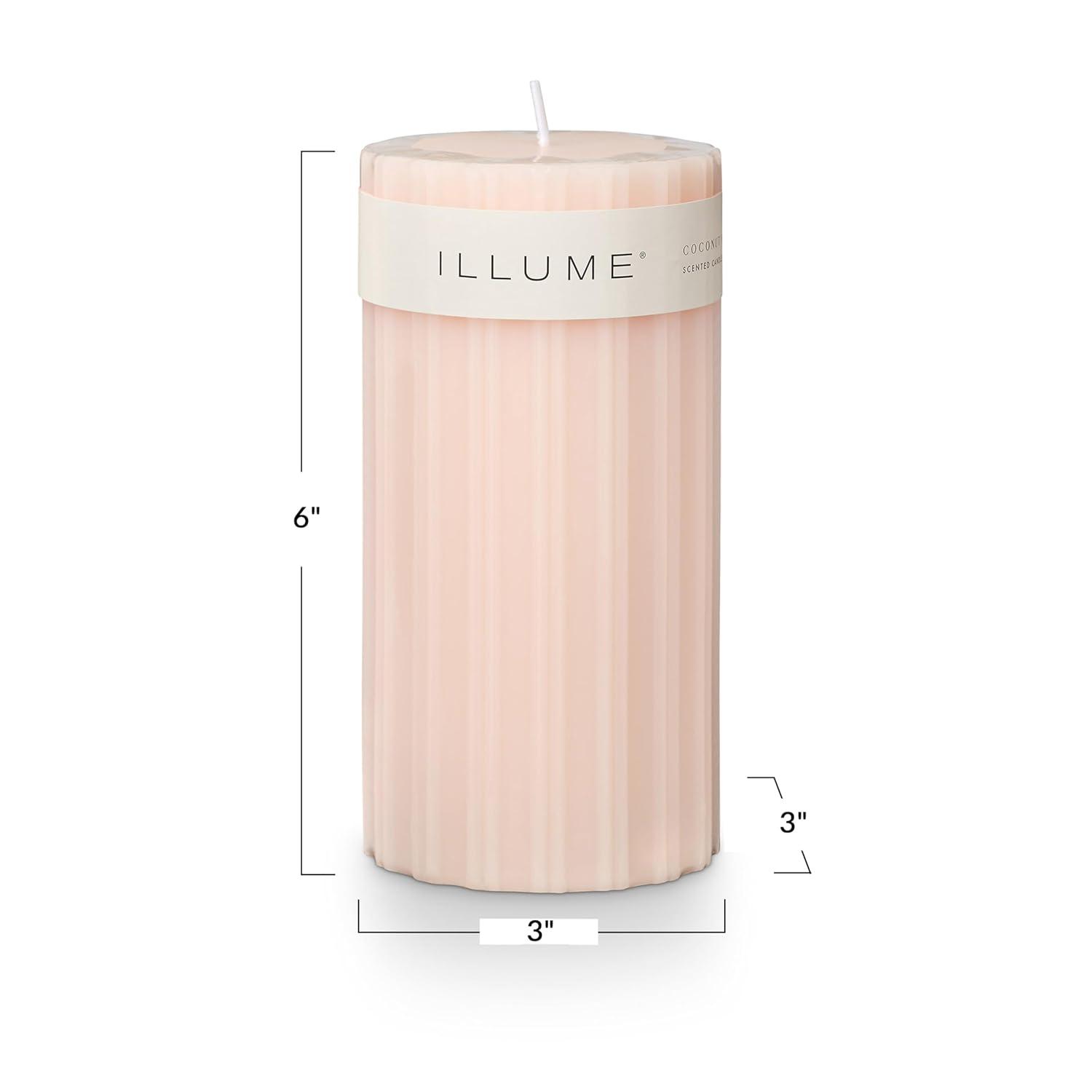 Selin Coconut Milk Mango Pillar Candle