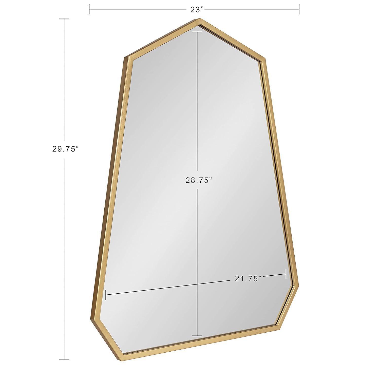 23" x 30" Hammell Framed Wall Mirror Gold - Kate & Laurel All Things Decor