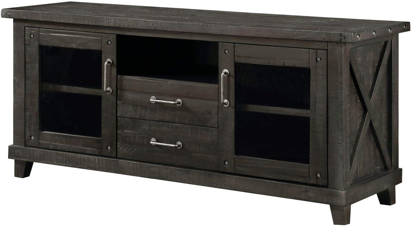 Modus Yosemite 2 Drawer Solid Wood TV Stand in Cafe